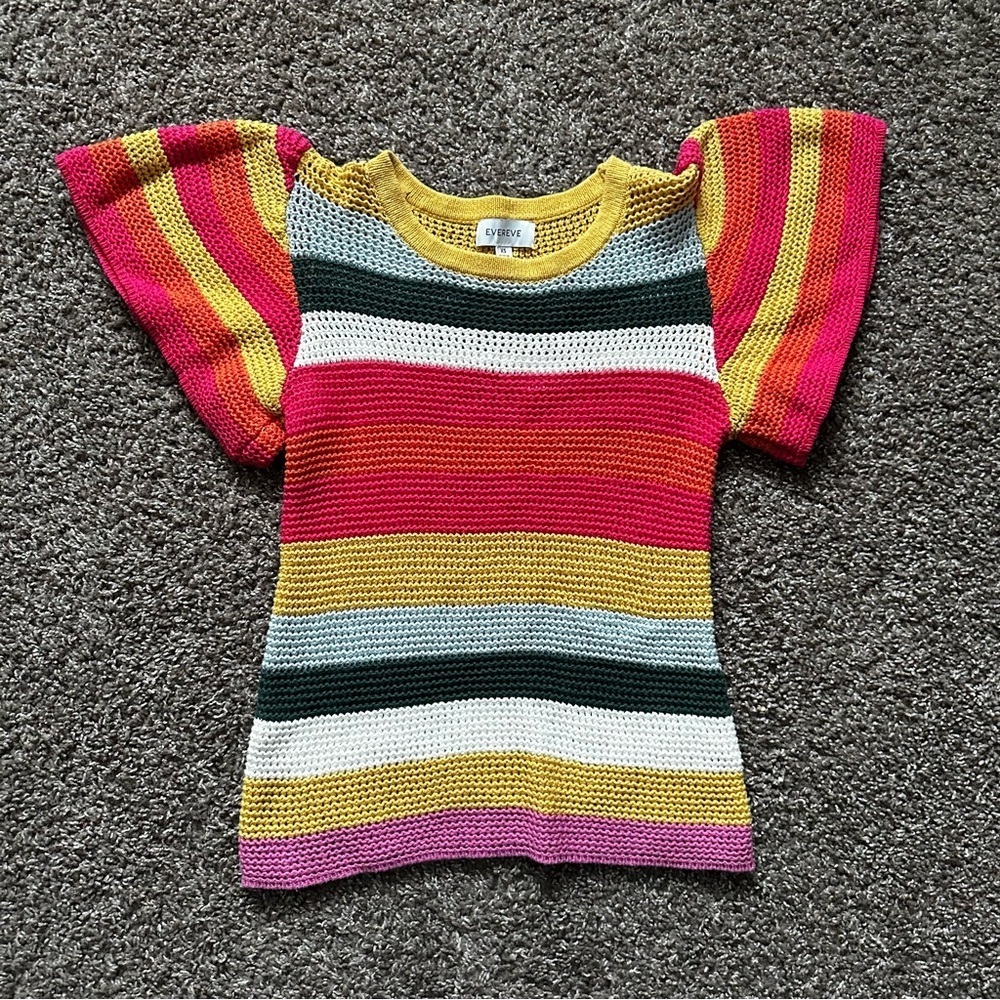 EVEREVE Haven Flutter Sleeve Sweater XS